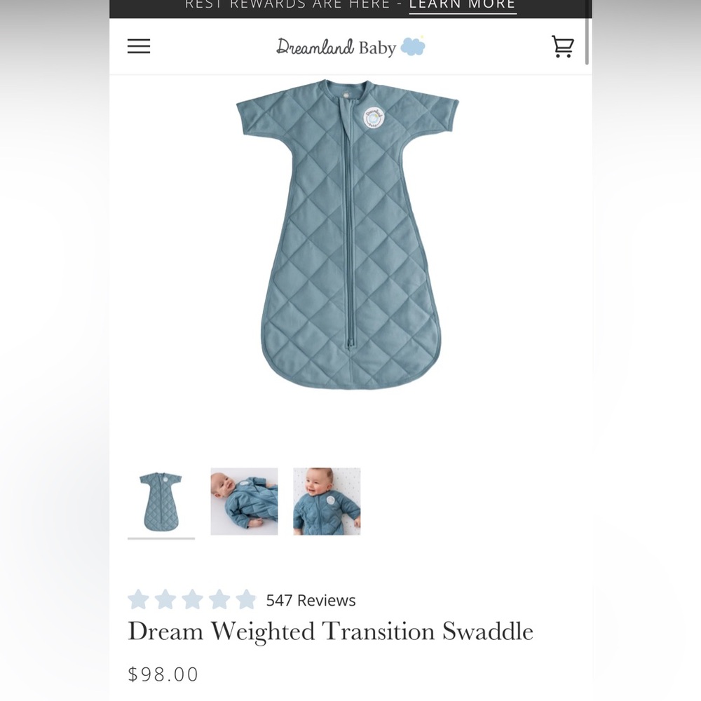 Brand new Dreamland Swaddle 3-6 months